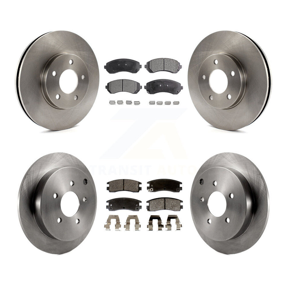 Front Rear Disc Brake Rotors And Semi-Metallic Pads Kit For Buick Rendezvous Chevrolet Venture Pontiac Montana Aztek Oldsmobile Silhouette K8F-100753