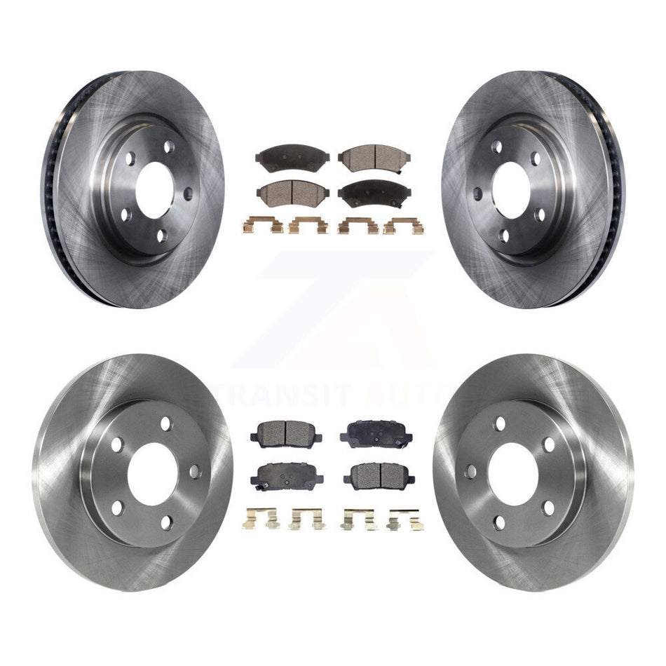 Front Rear Disc Brake Rotors And Semi-Metallic Pads Kit For Pontiac Grand Prix Buick LaCrosse Allure K8F-100764