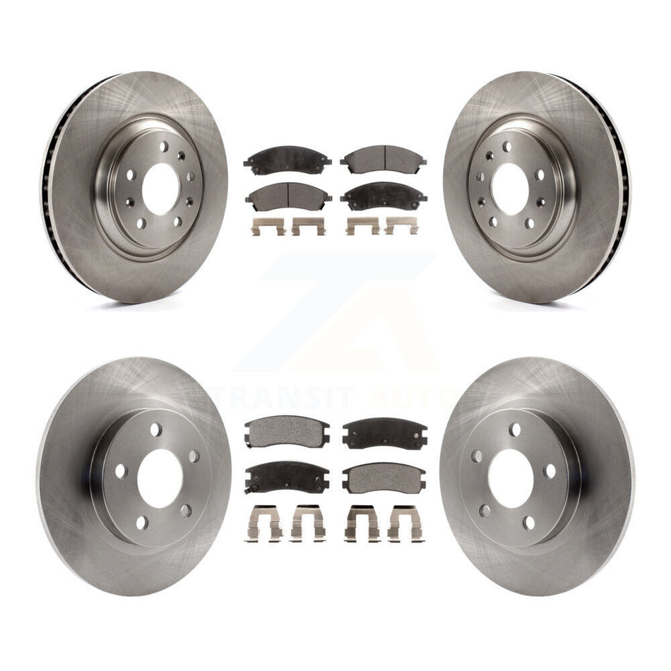 Front Rear Disc Brake Rotors And Semi-Metallic Pads Kit For 2004 Pontiac Bonneville GXP K8F-100770