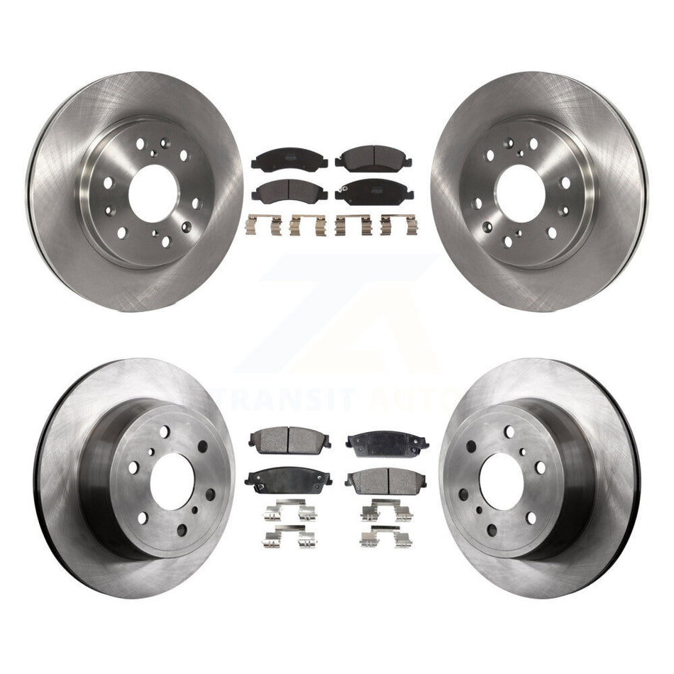 Front Rear Disc Brake Rotors And Semi-Metallic Pads Kit For Chevrolet Silverado 1500 GMC Sierra Tahoe Suburban Yukon Cadillac XL Avalanche Escalade ESV EXT K8F-100776