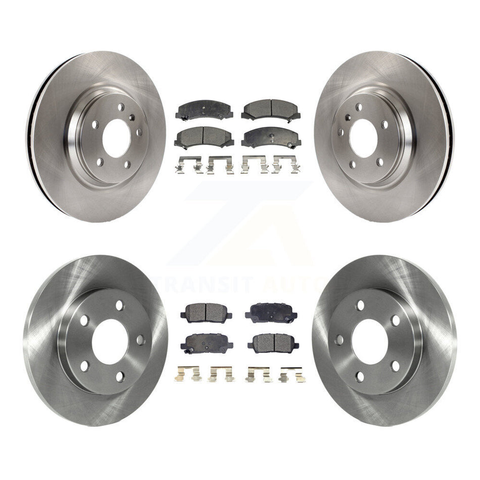 Front Rear Disc Brake Rotors And Semi-Metallic Pads Kit For Chevrolet Impala Limited K8F-100785