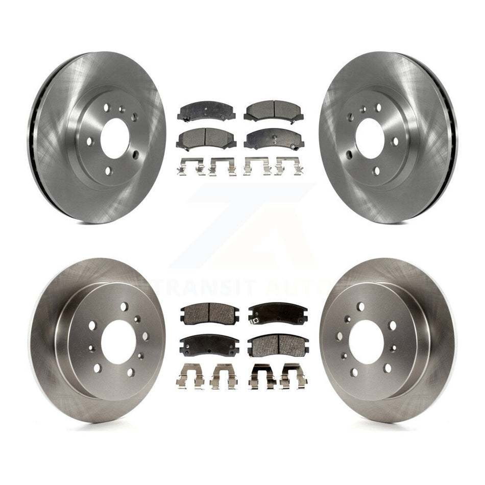 Front Rear Disc Brake Rotors And Semi-Metallic Pads Kit For Chevrolet Impala Monte Carlo K8F-100788