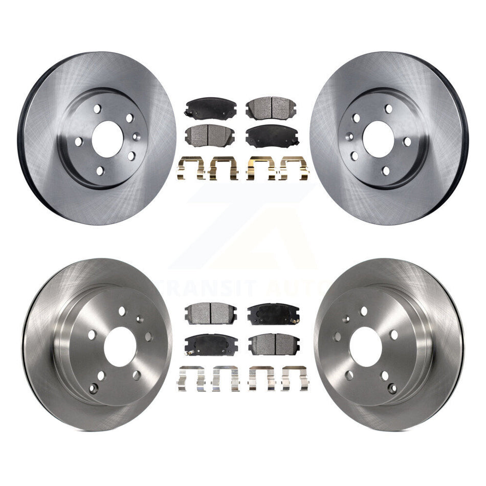 Front Rear Disc Brake Rotors And Semi-Metallic Pads Kit For 2010-2017 Chevrolet Equinox GMC Terrain K8F-100817