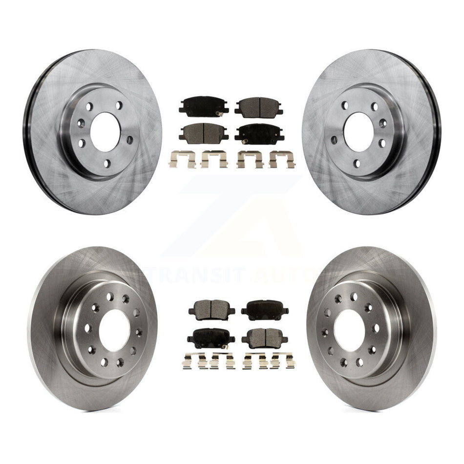 Front Rear Disc Brake Rotors And Semi-Metallic Pads Kit For Chevrolet Equinox Malibu GMC Terrain Buick LaCrosse K8F-100832