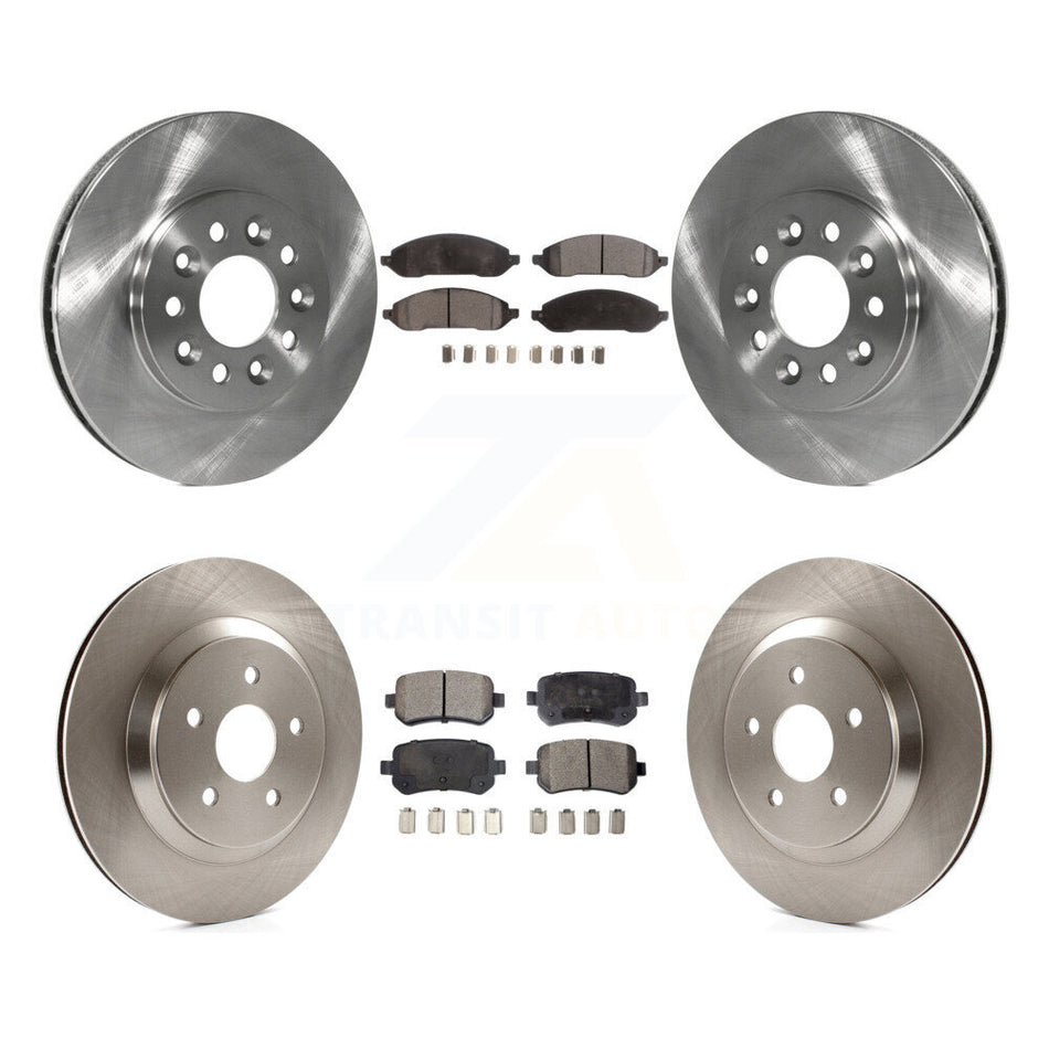 Front Rear Disc Brake Rotors And Semi-Metallic Pads Kit For 2004-2007 Ford Freestar Mercury Monterey K8F-100865