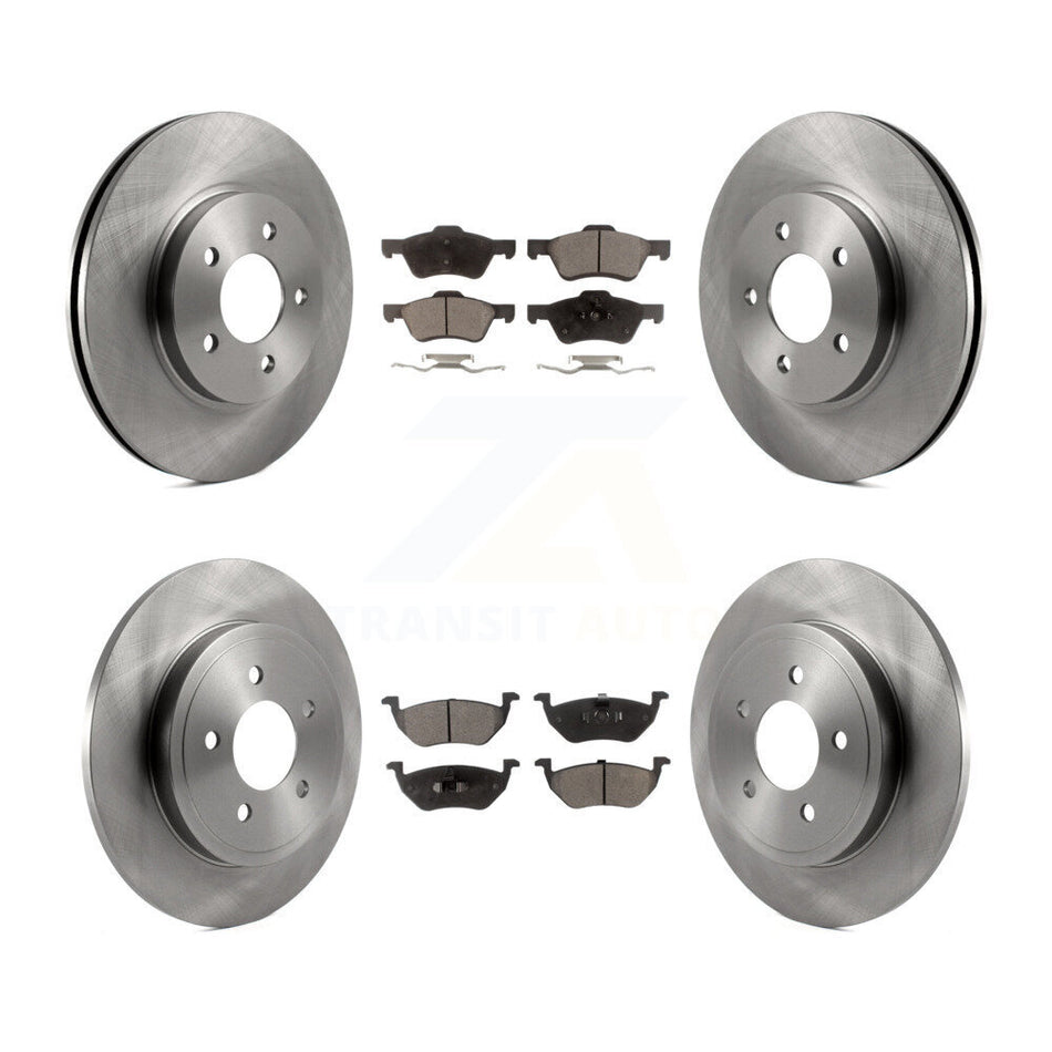 Front Rear Disc Brake Rotors And Semi-Metallic Pads Kit For Ford Escape Mercury Mariner K8F-100867