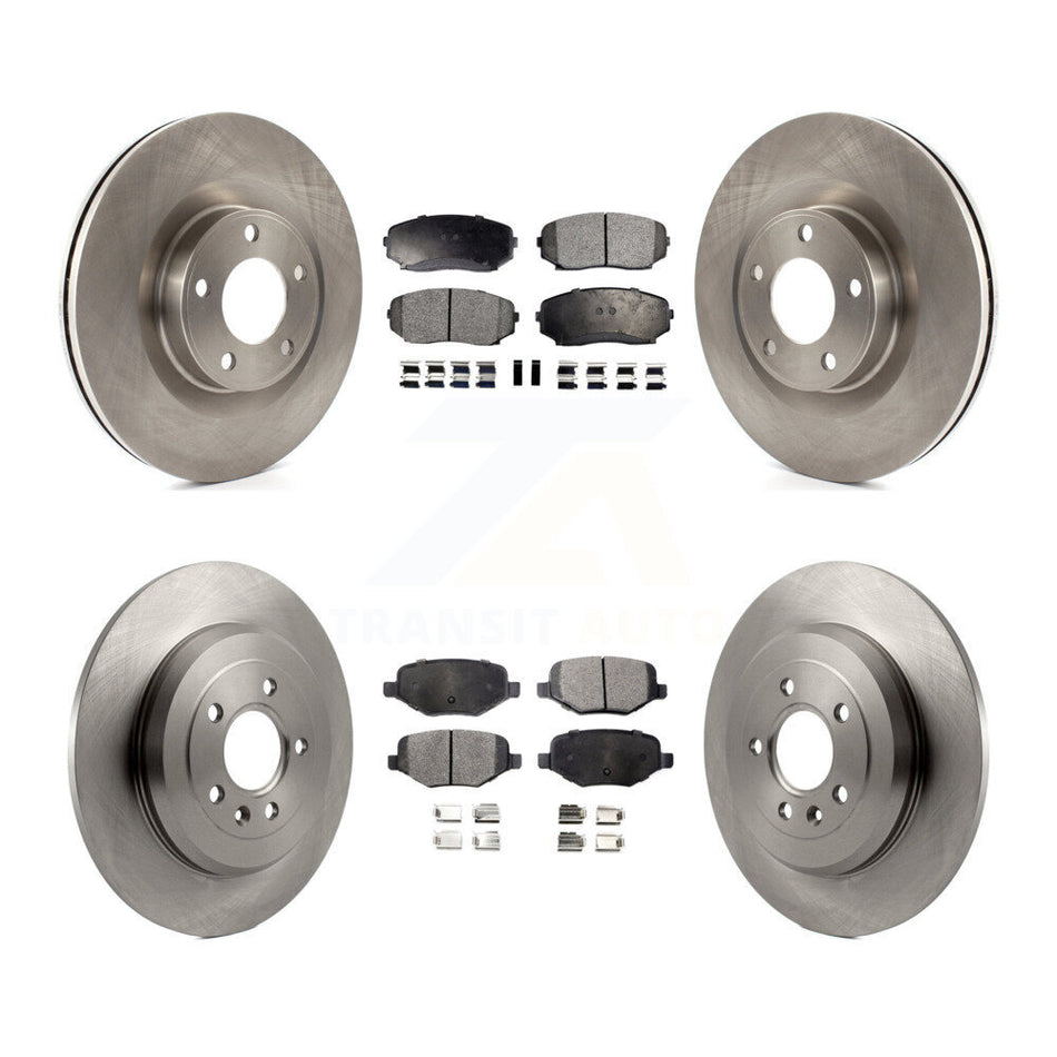 Front Rear Disc Brake Rotors And Semi-Metallic Pads Kit For Ford Edge Lincoln MKX K8F-100893