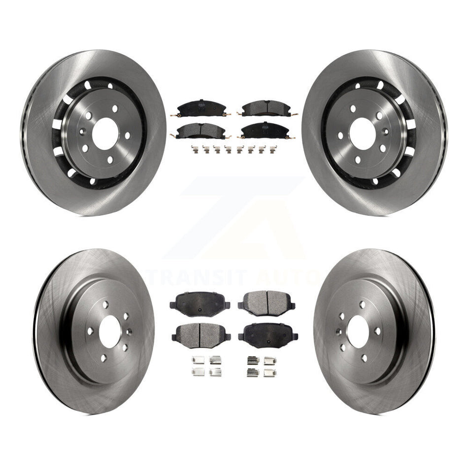 Front Rear Disc Brake Rotors And Semi-Metallic Pads Kit For Ford Explorer Police Interceptor Utility Lincoln MKS Flex Taurus MKT K8F-100910