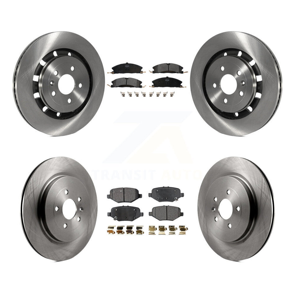Front Rear Disc Brake Rotors And Semi-Metallic Pads Kit For Ford Explorer Taurus Flex Police Interceptor Sedan Lincoln MKS Special Service K8F-100911
