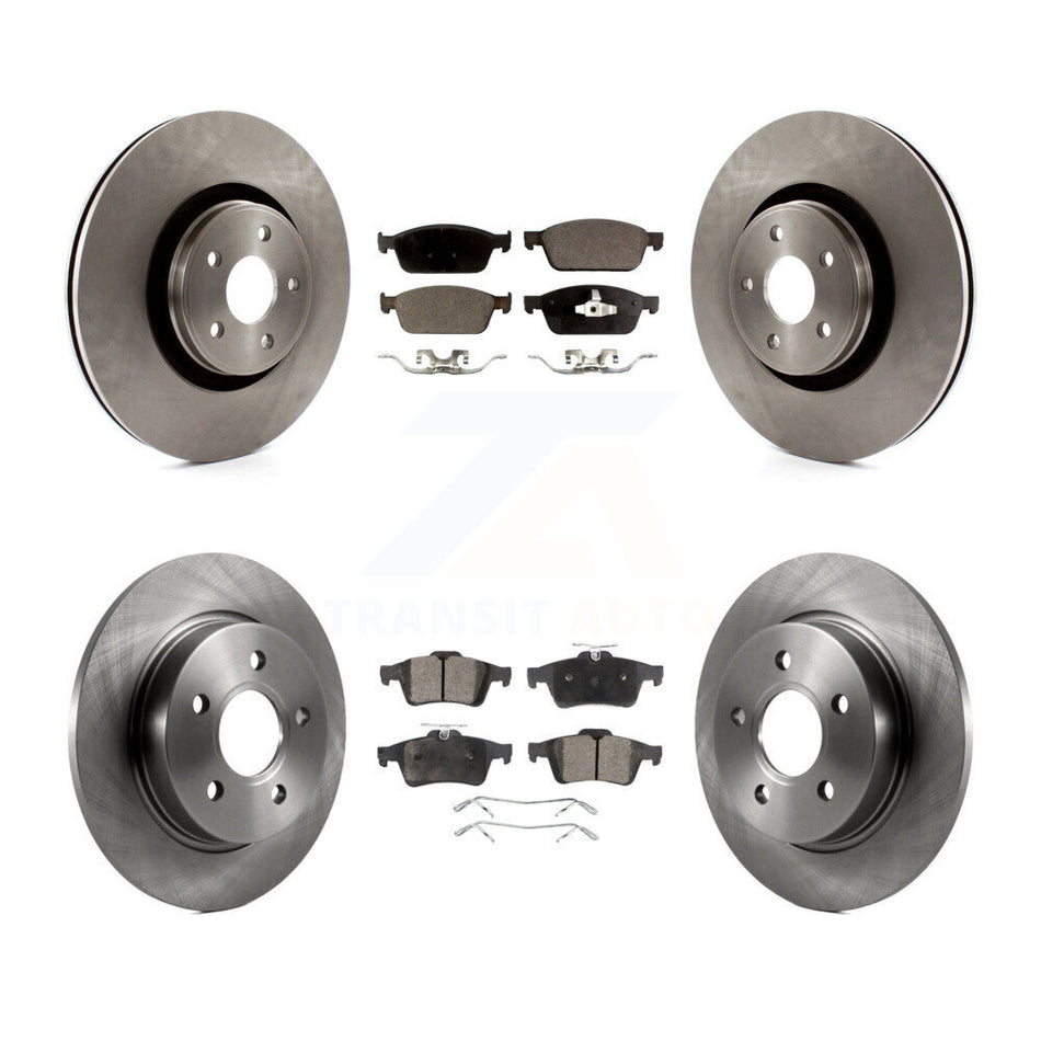 Front Rear Disc Brake Rotors And Semi-Metallic Pads Kit For Ford Focus ST K8F-100919