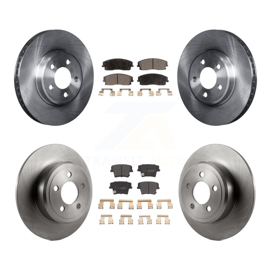 Front Rear Disc Brake Rotors And Semi-Metallic Pads Kit For Dodge Charger Chrysler 300 Challenger Magnum K8F-100954