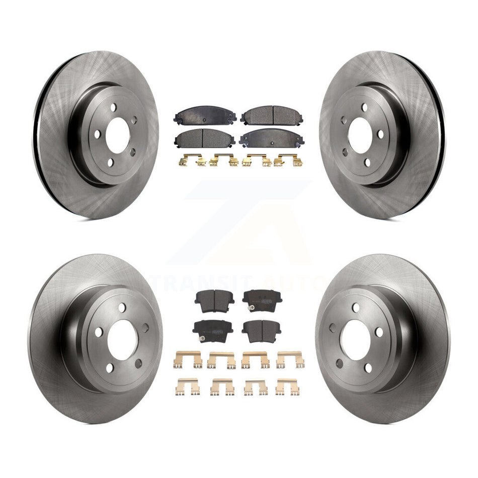 Front Rear Disc Brake Rotors And Semi-Metallic Pads Kit For 2005-2006 Chrysler 300 AWD with 3.5L K8F-100956