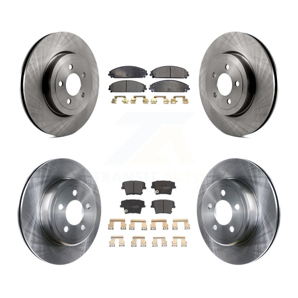 Front Rear Disc Brake Rotors And Semi-Metallic Pads Kit For Dodge Charger Chrysler 300 Challenger Magnum K8F-100957