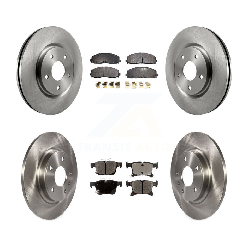 Front Rear Disc Brake Rotors And Semi-Metallic Pads Kit For Chrysler Pacifica Voyager Grand Caravan K8F-100986