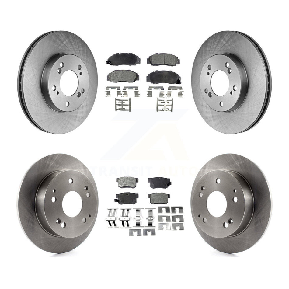 Front Rear Disc Brake Rotors And Semi-Metallic Pads Kit For 1997-2001 Acura Integra Type R K8F-100996