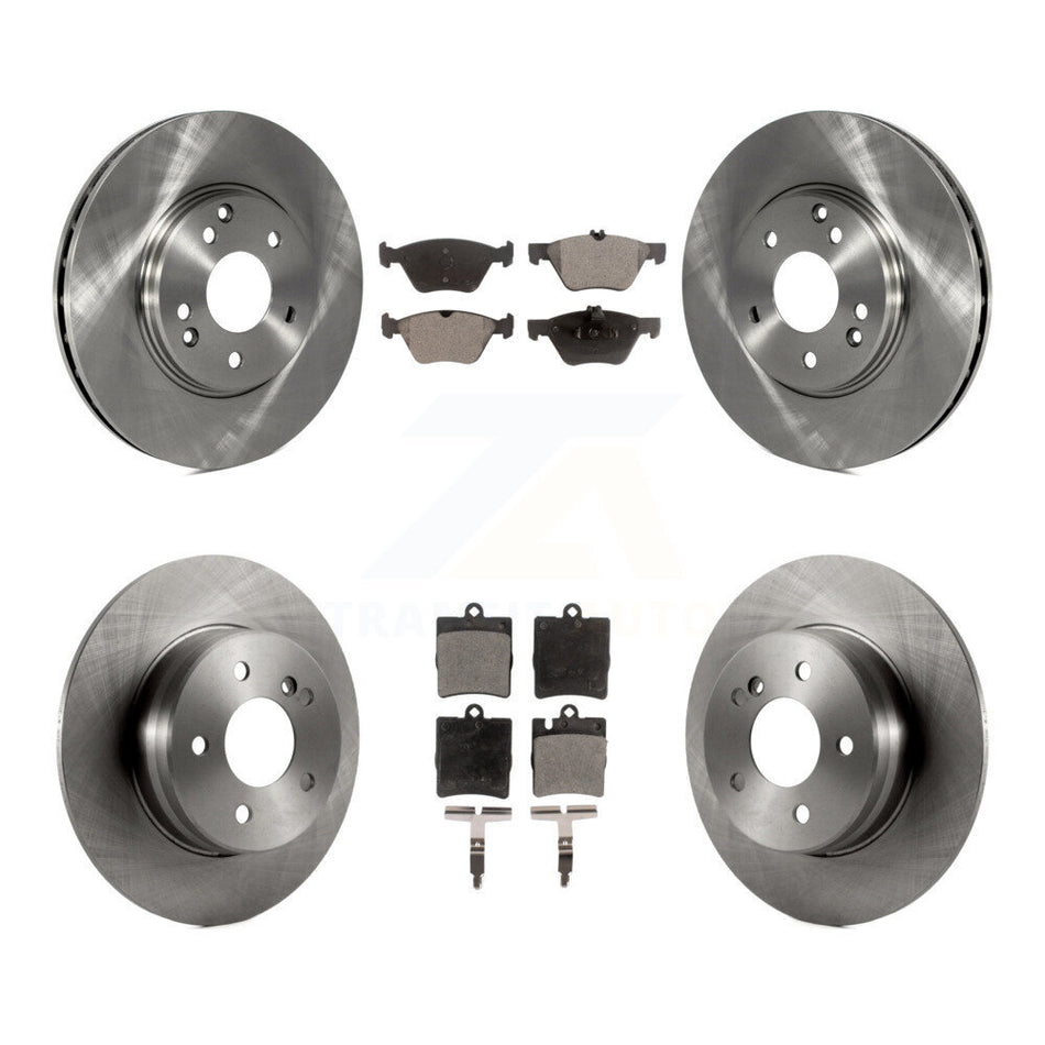 Front Rear Disc Brake Rotors And Semi-Metallic Pads Kit For Mercedes-Benz E320 CLK320 E430 CLK430 K8F-101059