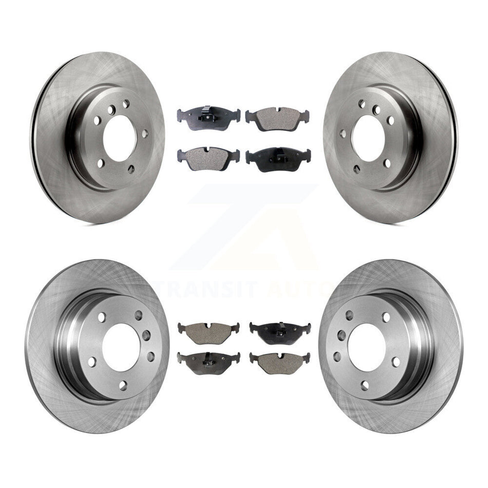 Front Rear Brake Rotors Semi-Metallic Pad Kit For BMW 328i With 280mm Diameter Rotor K8F-101102