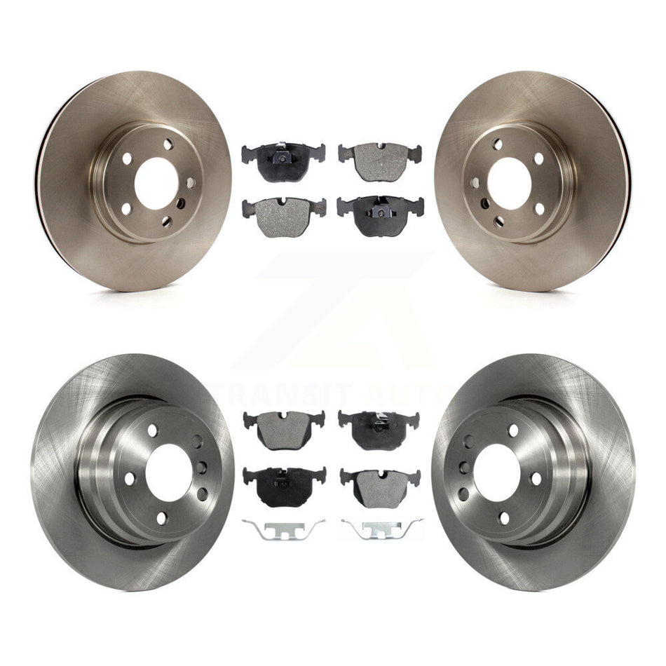 Front Rear Disc Brake Rotors And Semi-Metallic Pads Kit For BMW X5 K8F-101106