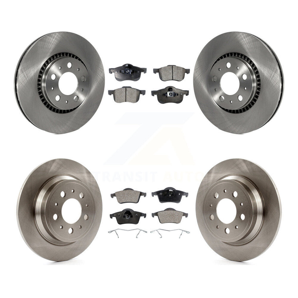 Front Rear Disc Brake Rotors And Semi-Metallic Pads Kit For Volvo S60 V70 XC70 S80 K8F-101111