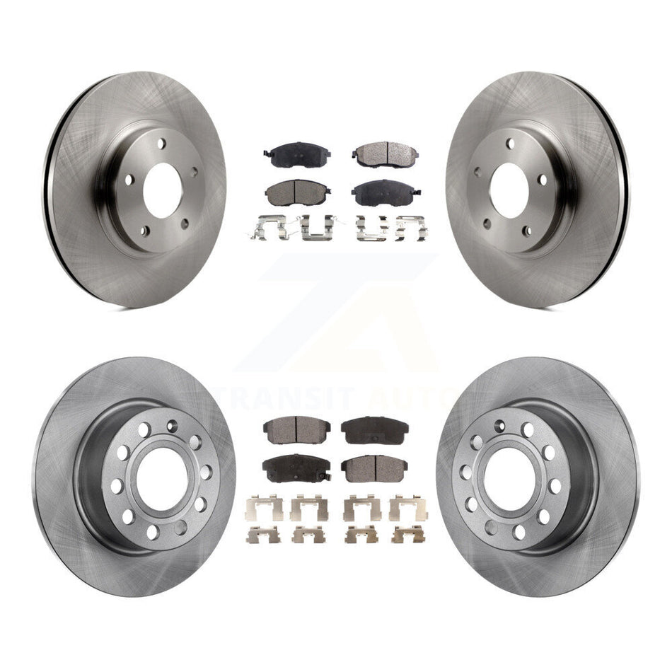 Front Rear Disc Brake Rotors And Semi-Metallic Pads Kit For Nissan Maxima Infiniti I35 INFINITI K8F-101121