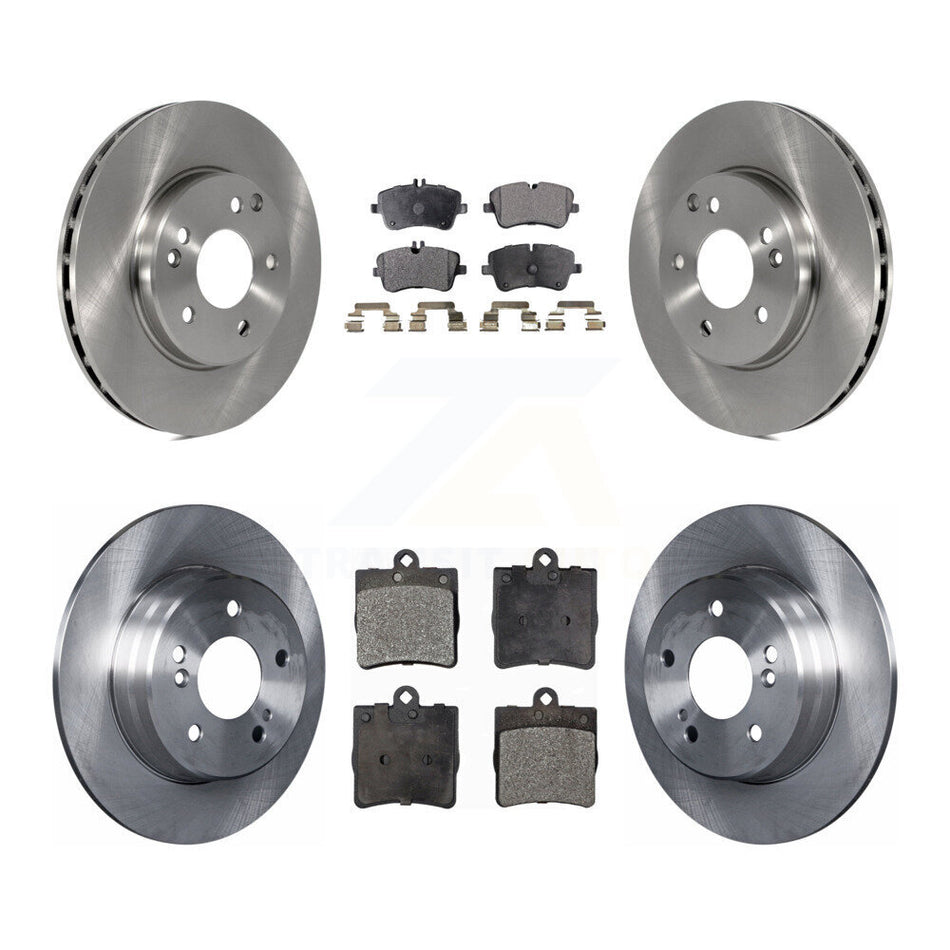 Front Rear Disc Brake Rotors And Semi-Metallic Pads Kit For Mercedes-Benz C230 C240 K8F-101140