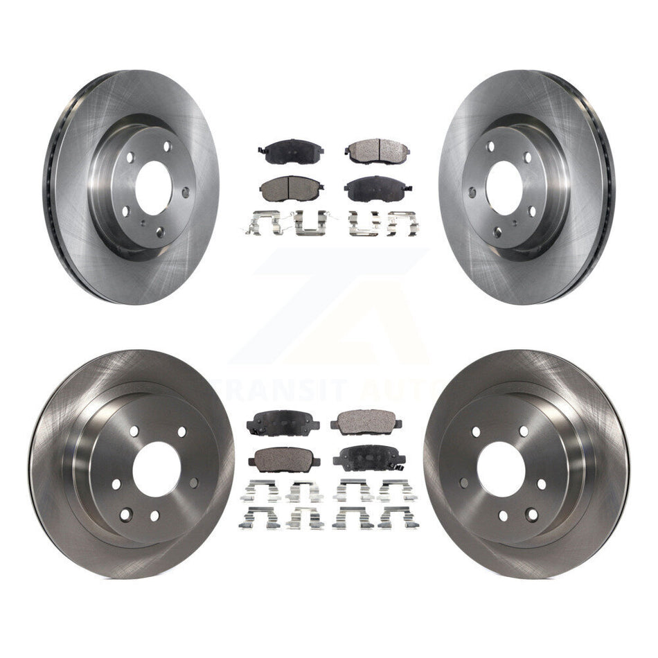 Front Rear Disc Brake Rotors And Semi-Metallic Pads Kit For Infiniti G35 Nissan 350Z INFINITI K8F-101144