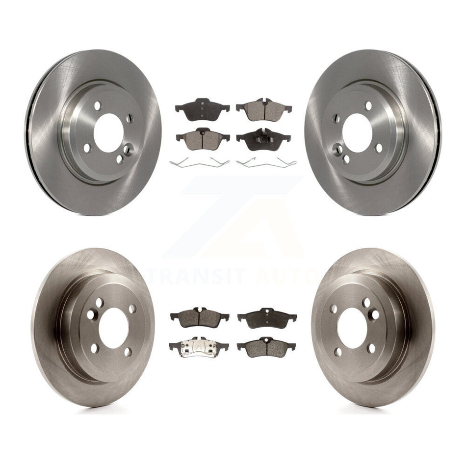 Front Rear Disc Brake Rotors And Semi-Metallic Pads Kit For 2002-2005 Mini Cooper With 276mm Diameter Rotor K8F-101160