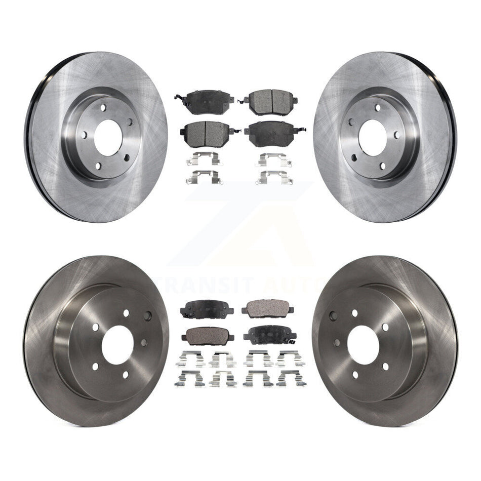 Front Rear Disc Brake Rotors And Semi-Metallic Pads Kit For Nissan Murano Infiniti FX35 FX45 INFINITI K8F-101167