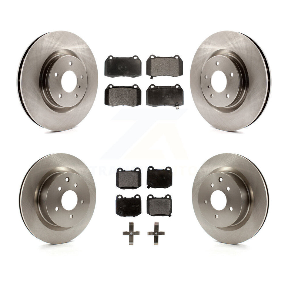 Front Rear Disc Brake Rotors And Semi-Metallic Pads Kit For Nissan 350Z Infiniti G35 INFINITI With Brembo Brakes K8F-101171