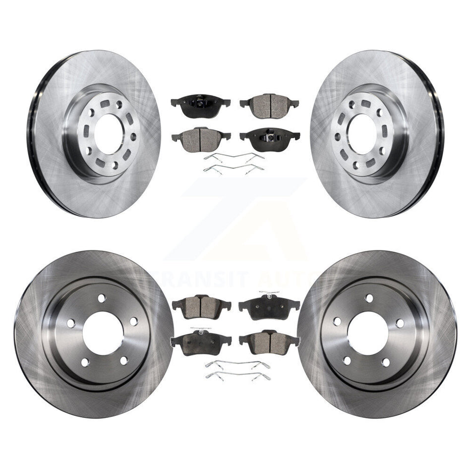 Front Rear Disc Brake Rotors And Semi-Metallic Pads Kit For Mazda 3 Sport K8F-101180