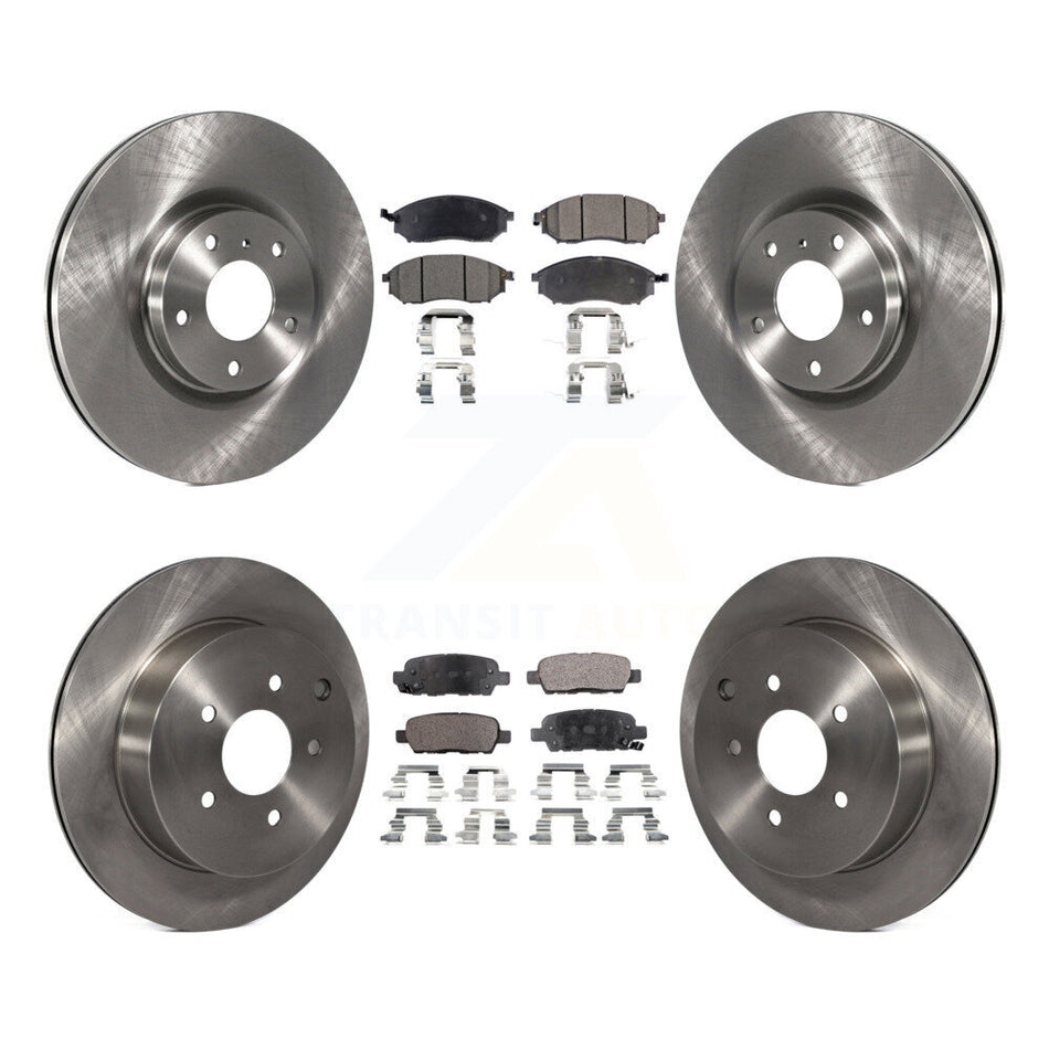 Front Rear Disc Brake Rotors And Semi-Metallic Pads Kit For Nissan Murano INFINITI M37 QX70 Q70 Q70L M56 M35h K8F-101187