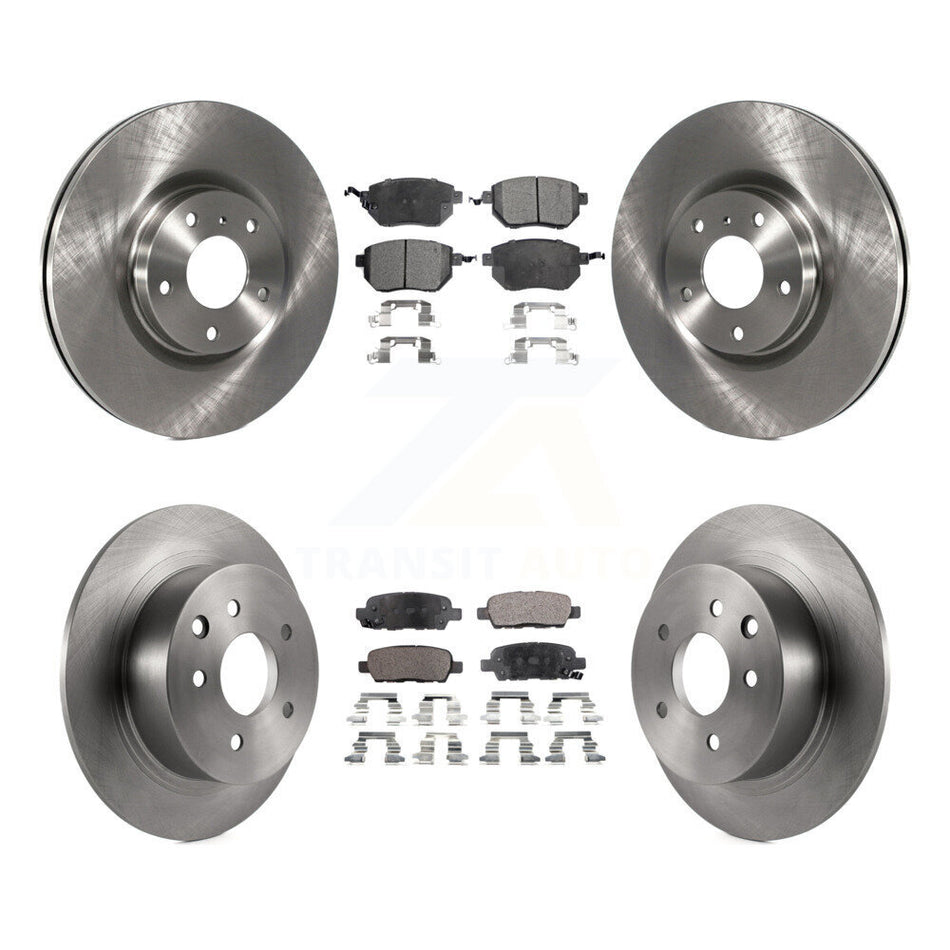 Front Rear Disc Brake Rotors And Semi-Metallic Pads Kit For Nissan Altima Maxima K8F-101189