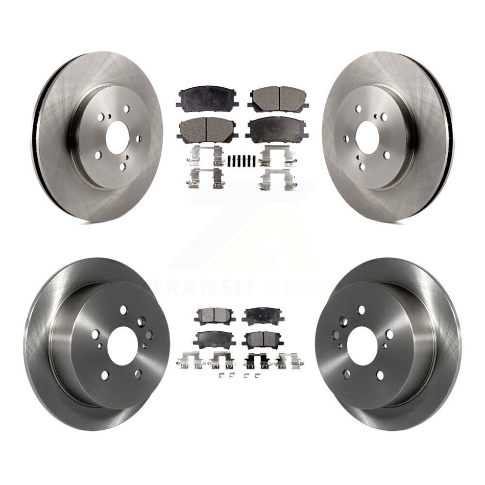 Front Rear Disc Brake Rotors And Semi-Metallic Pads Kit For Lexus Toyota Highlander RX350 RX330 RX400h K8F-101200