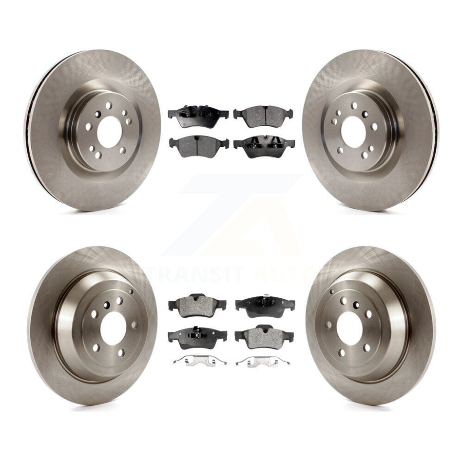 Front Rear Disc Brake Rotors And Semi-Metallic Pads Kit For 2007-2009 Mercedes-Benz ML320 With 350mm Diameter Rotor K8F-101230