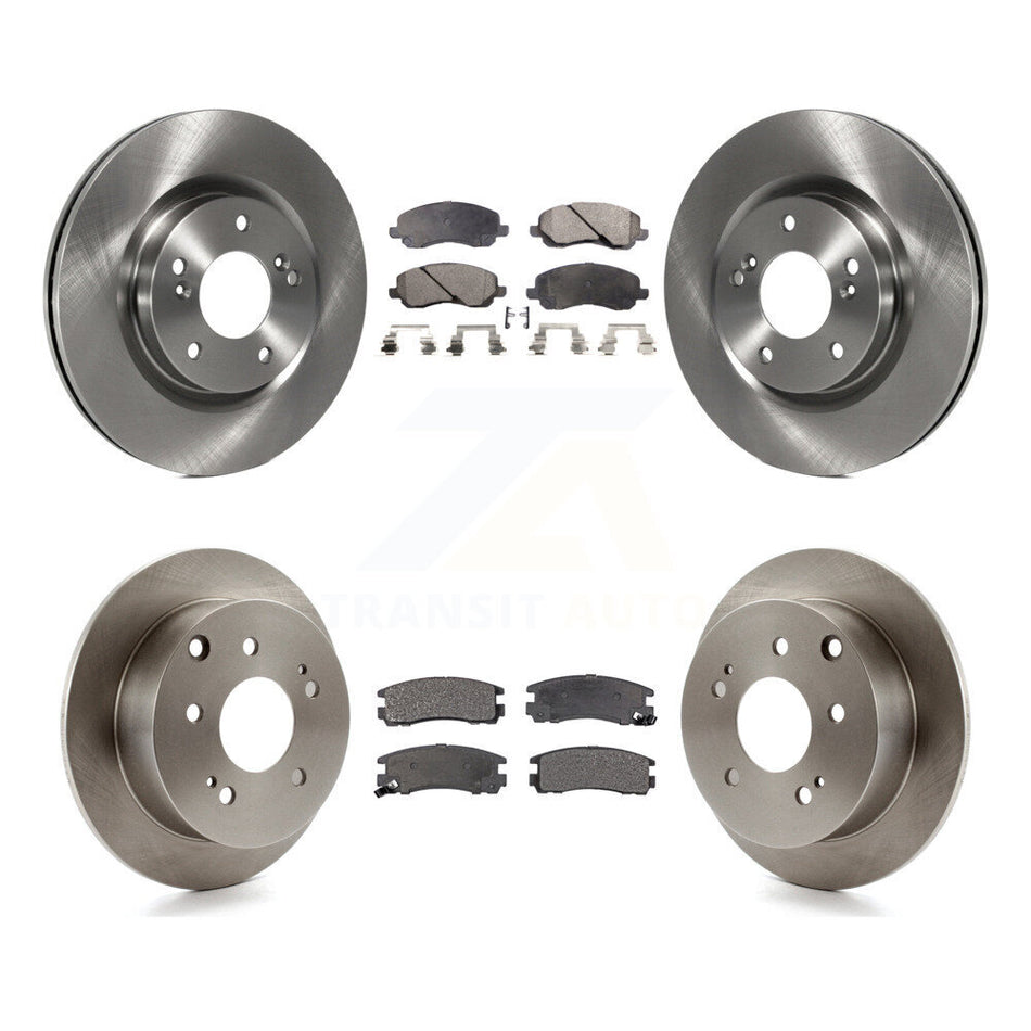 Front Rear Disc Brake Rotors And Semi-Metallic Pads Kit For Mitsubishi Galant Eclipse K8F-101235
