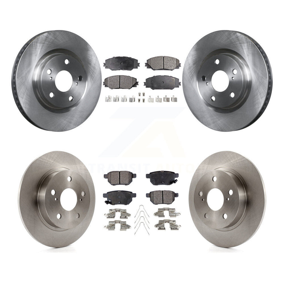 Front Rear Disc Brake Rotors And Semi-Metallic Pads Kit For 2011-2016 Scion tC K8F-101264