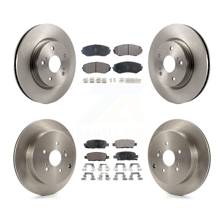 Front Rear Disc Brake Rotors And Semi-Metallic Pads Kit For 2009-2013 Suzuki Grand Vitara K8F-101281