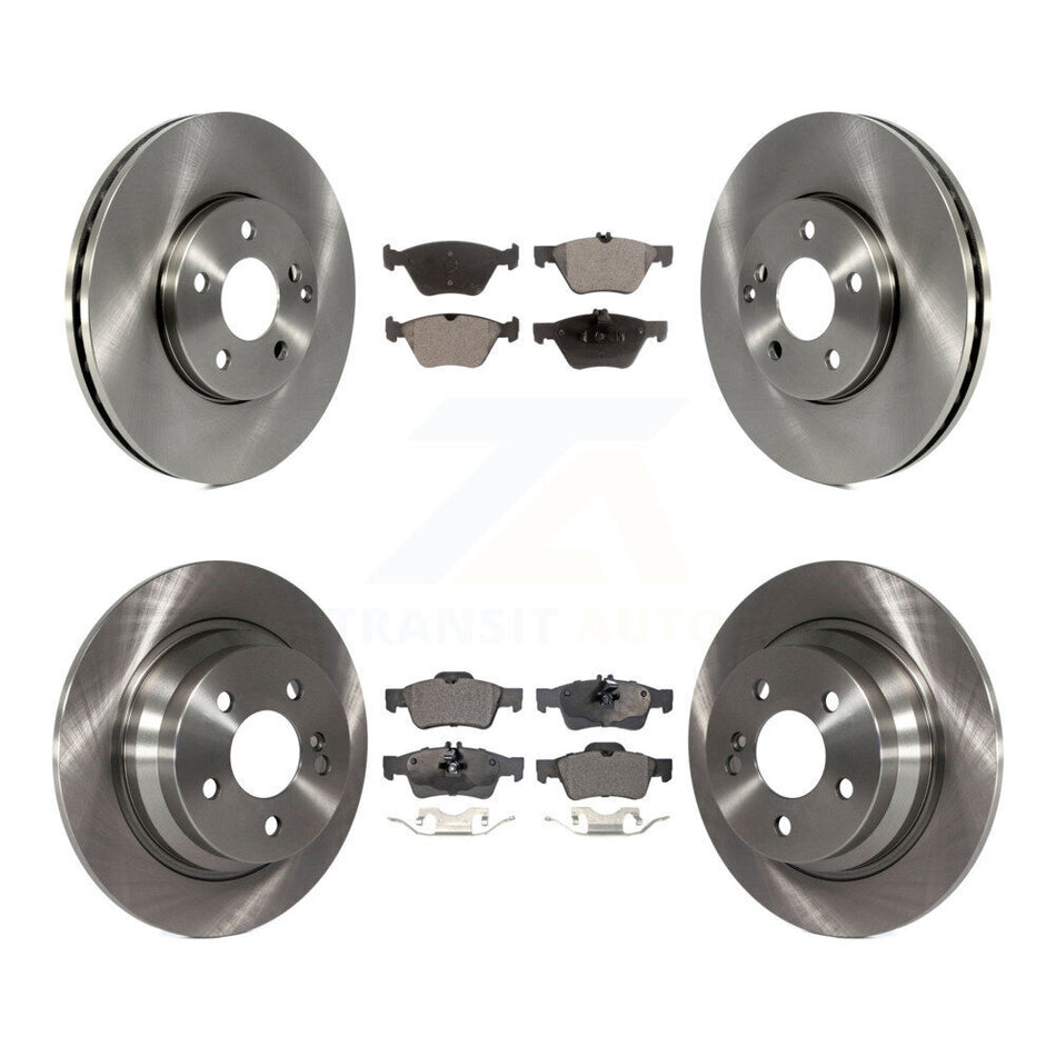 Front Rear Disc Brake Rotors And Semi-Metallic Pads Kit For Mercedes-Benz E320 E300 K8F-101282