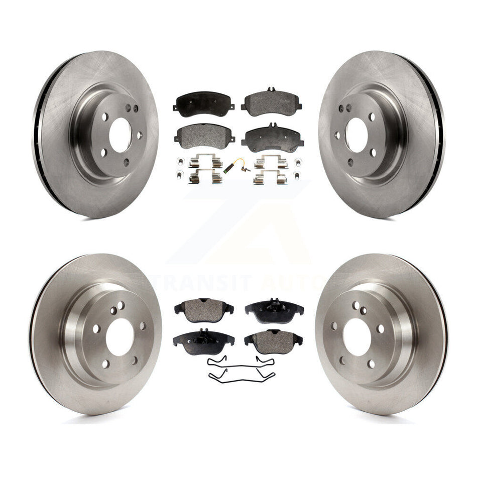 Front Rear Disc Brake Rotors And Semi-Metallic Pads Kit For Mercedes-Benz GLK350 GLK250 K8F-101300