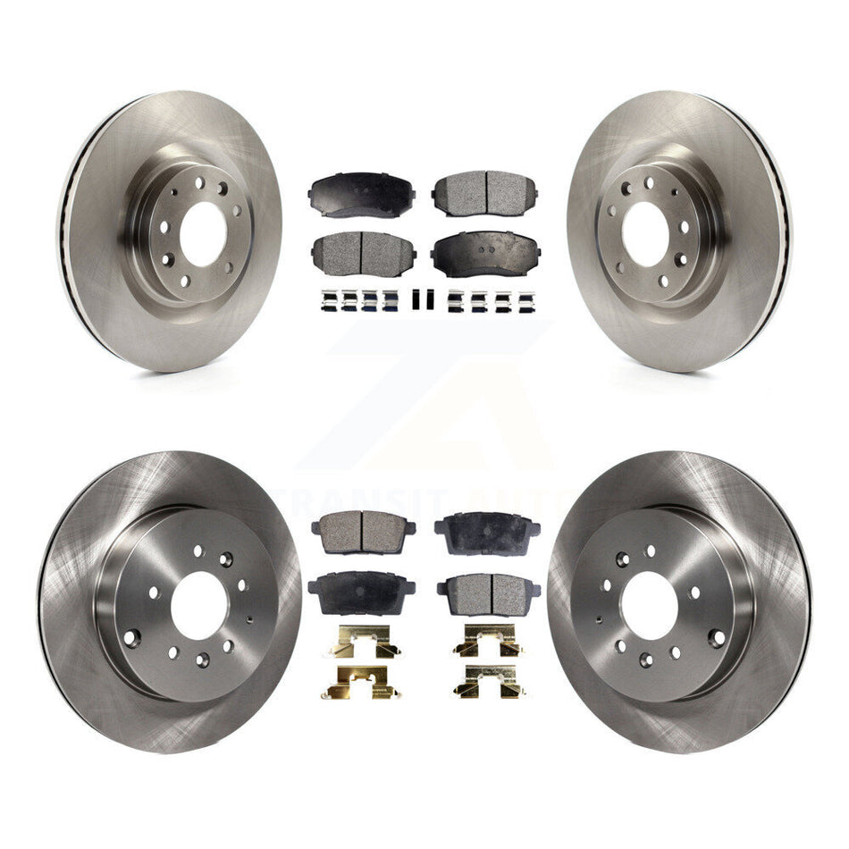 Front Rear Disc Brake Rotors And Semi-Metallic Pads Kit For 2007-2015 Mazda CX-9 K8F-101310