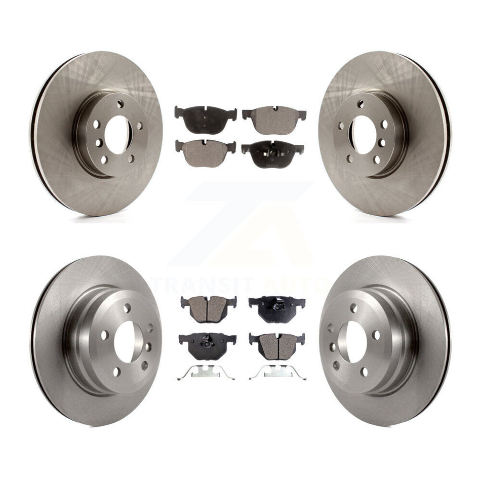 Front Rear Disc Brake Rotors And Semi-Metallic Pads Kit For BMW X5 X6 K8F-101312