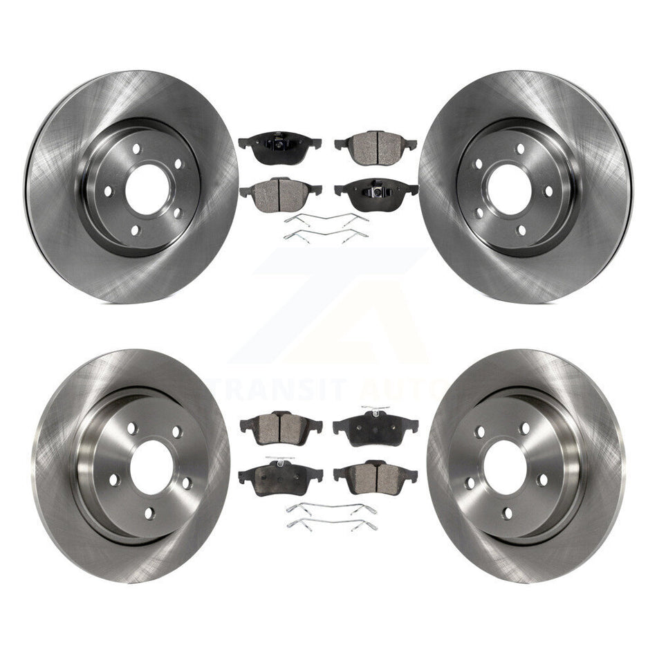 Front Rear Disc Brake Rotors And Semi-Metallic Pads Kit For Volvo S40 C70 C30 V50 K8F-101321