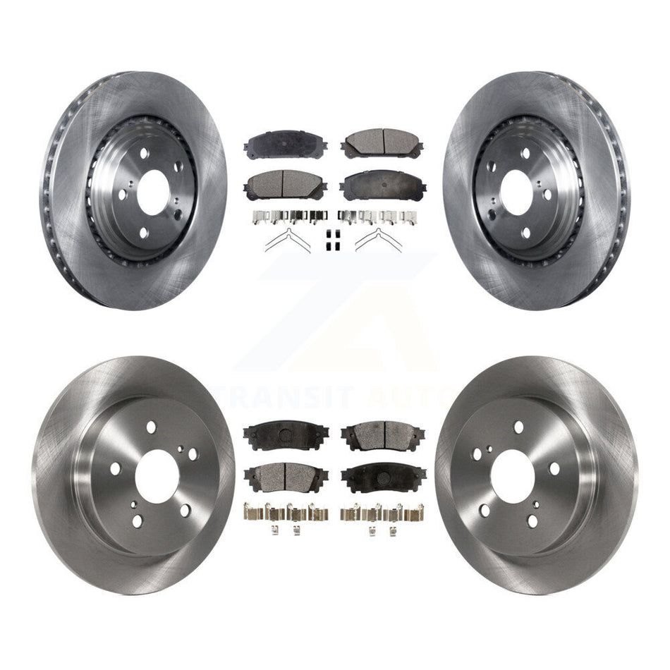 Front Rear Disc Brake Rotors And Semi-Metallic Pads Kit For Lexus NX200t NX300 NX300h K8F-101339