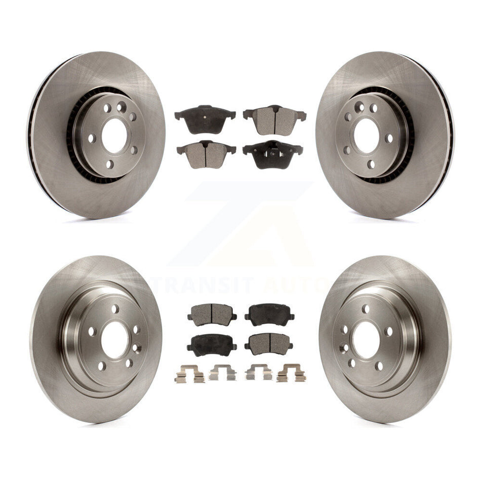 Front Rear Disc Brake Rotors And Semi-Metallic Pads Kit For Volvo S60 V60 Cross Country V70 K8F-101344