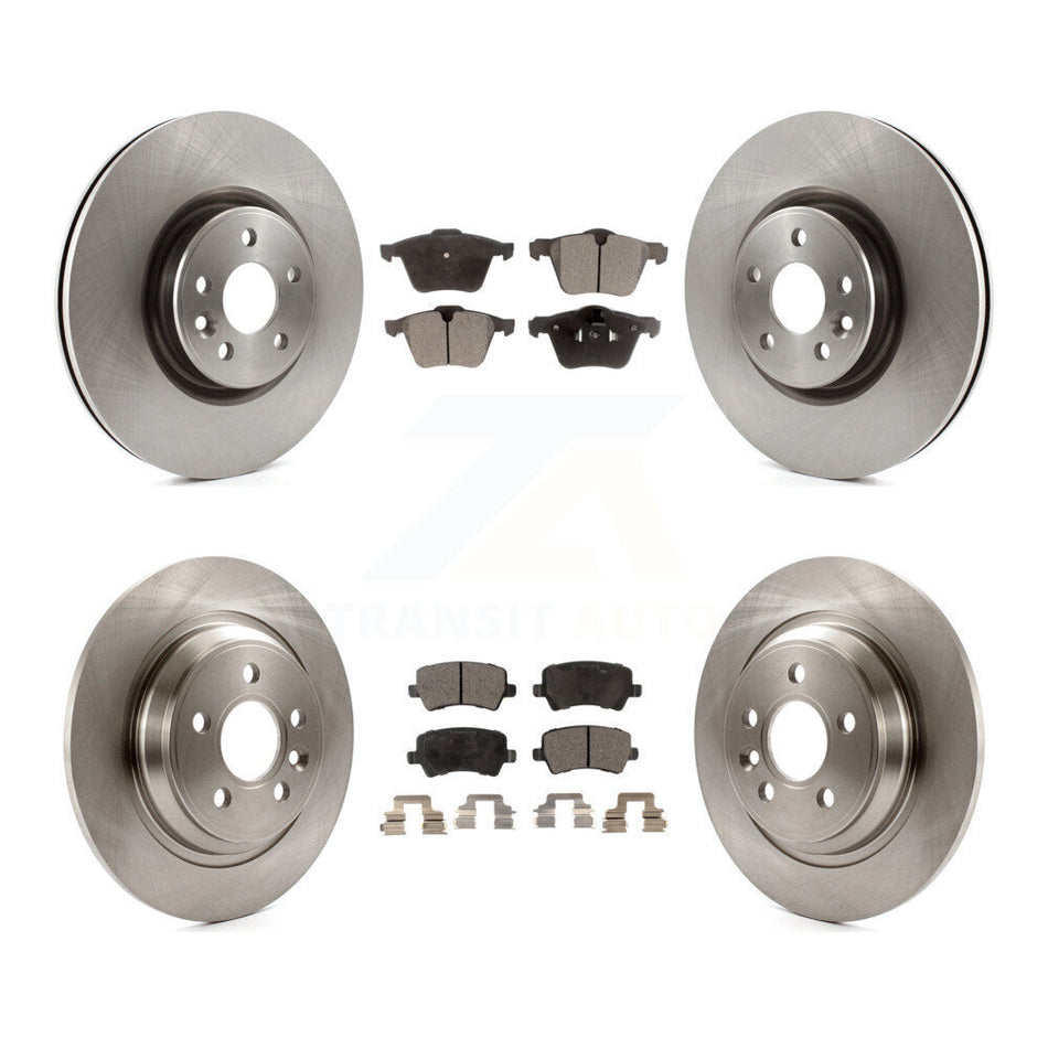 Front Rear Disc Brake Rotors And Semi-Metallic Pads Kit For Volvo S60 V70 With 336mm Diameter Rotor K8F-101359