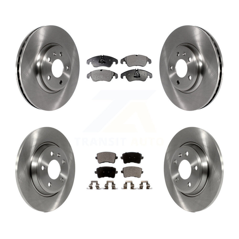 Front Rear Disc Brake Rotors And Semi-Metallic Pads Kit For Audi Q5 A4 Quattro A5 K8F-101370