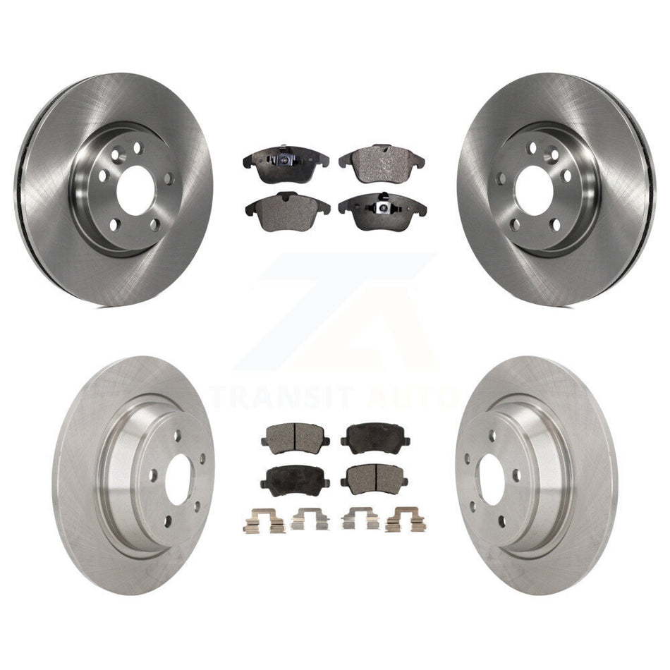 Front Rear Disc Brake Rotors And Semi-Metallic Pads Kit For 2012-2015 Land Rover Range Evoque K8F-101380