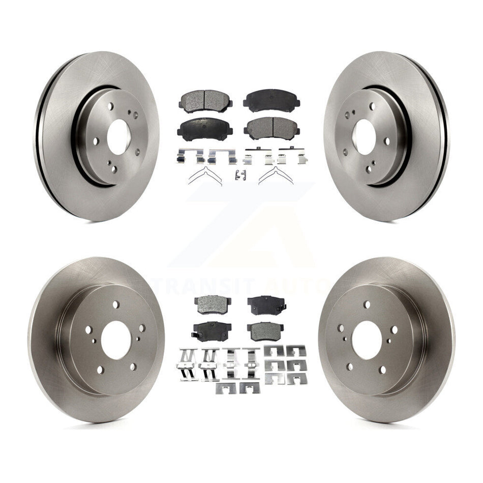 Front Rear Disc Brake Rotors And Semi-Metallic Pads Kit For 2010-2013 Suzuki Kizashi K8F-101400
