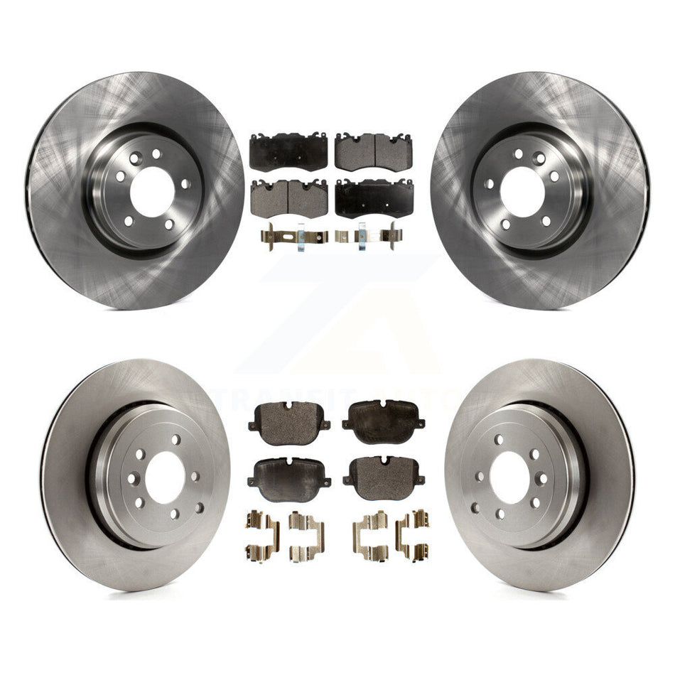 Front Rear Disc Brake Rotors And Semi-Metallic Pads Kit For 2010-2013 Land Rover Range Sport Supercharged K8F-101423