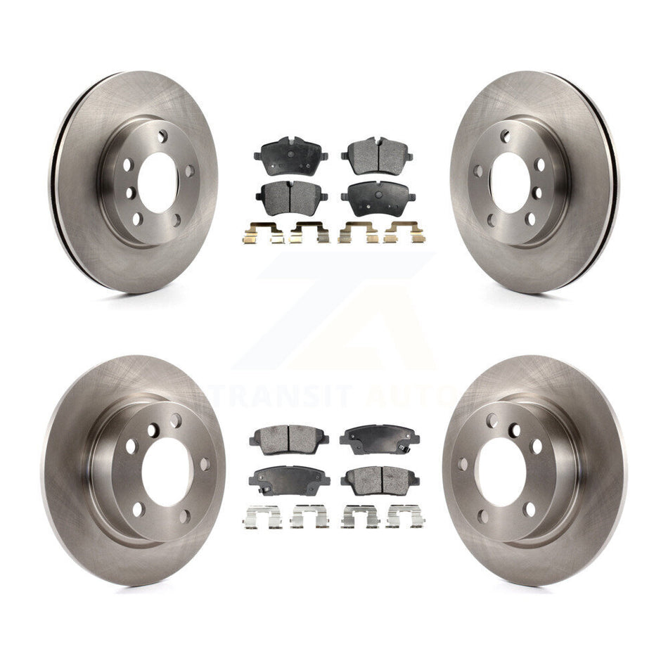 Front Rear Disc Brake Rotors And Semi-Metallic Pads Kit For Mini Cooper Countryman Paceman Base K8F-101435